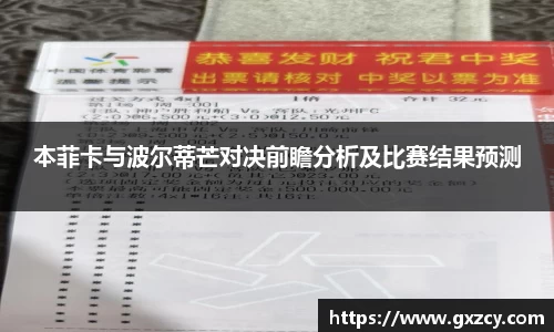 本菲卡与波尔蒂芒对决前瞻分析及比赛结果预测